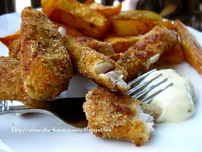 [:ro]Fish fingers cu wedges[:]