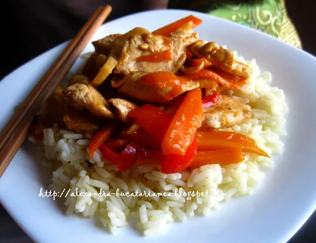 Pui dulce-acru a.k.a. Sweet and sour chicken