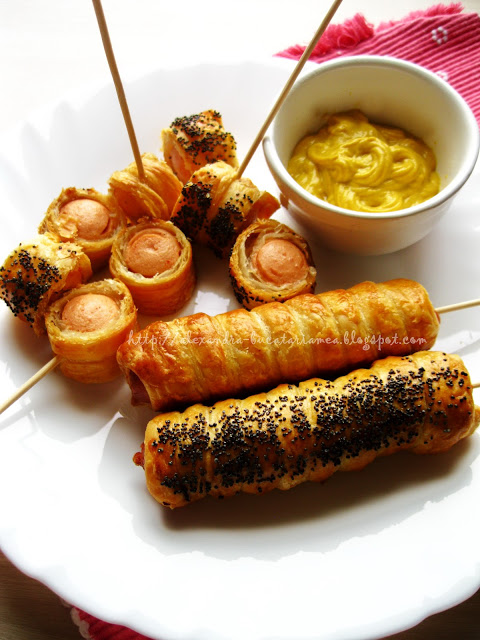 Pigs in Blankets – Hot dog pe băţ