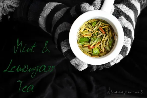 Ceai de mentă și lemongrass