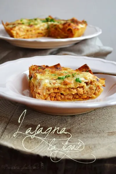 Lasagna la tigaie