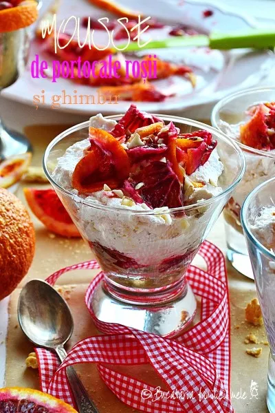 Mousse de portocale roșii și ghimbir