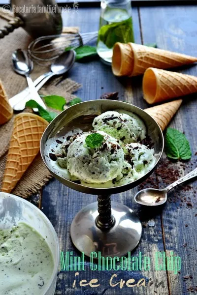 Inghetata de Menta cu Ciocolata