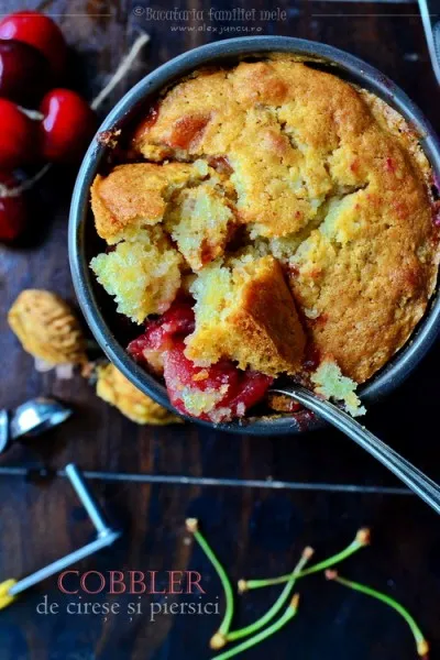 Cobbler de cirese si piersici