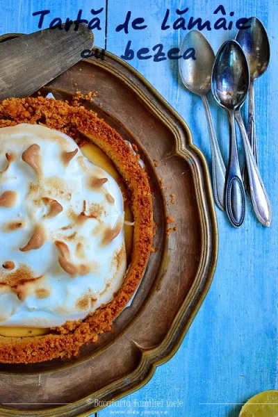 Tarta de lamaie or lime, cu bezea
