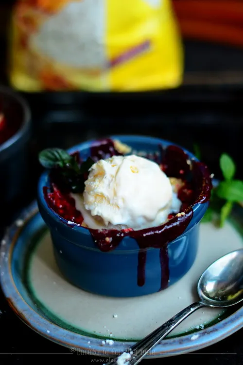 crumble cu inghetata