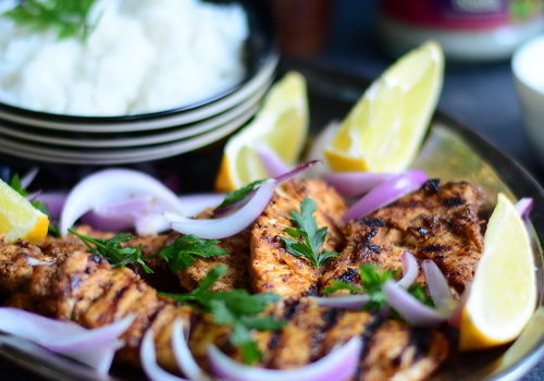 Pui Tandoori dar la grătar / Grilled Tandoori Chicken