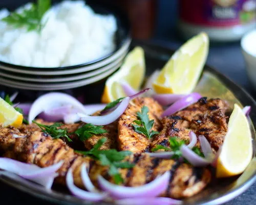 Pui Tandoori dar la grătar / Grilled Tandoori Chicken
