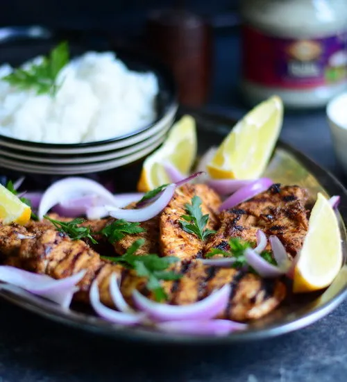 Pui Tandoori dar la grătar / Grilled Tandoori Chicken