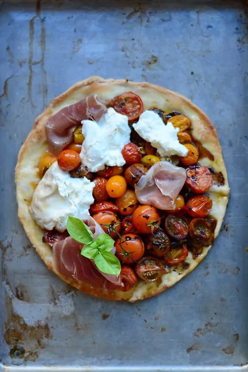 pizza cu burrata