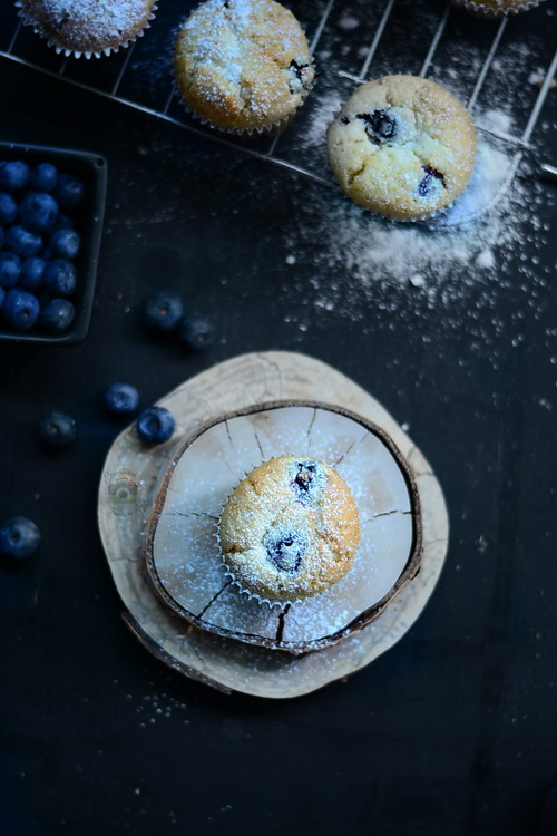 Muffins cu afine si mascarpone -  Alex Juncu- Bucataria familieie mele