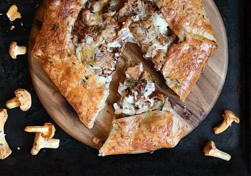 tartă/galette cu gălbiori