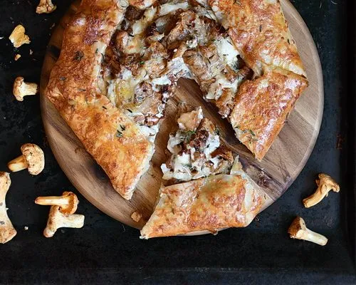 tartă/galette cu gălbiori