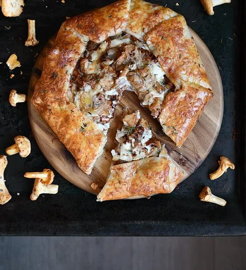 tartă/galette cu gălbiori