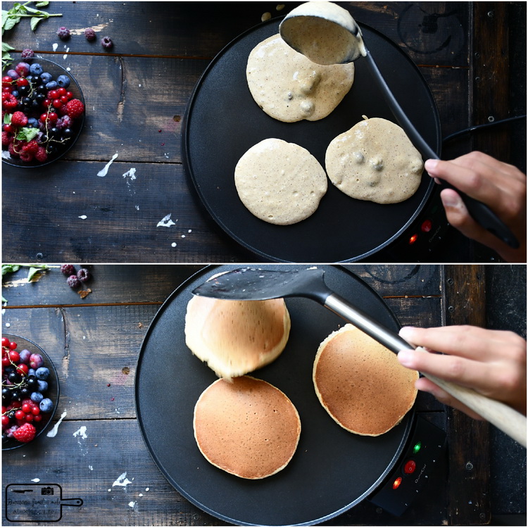 Pancakes in tava - Bucătăria familiei mele - www.alexjuncu.ro