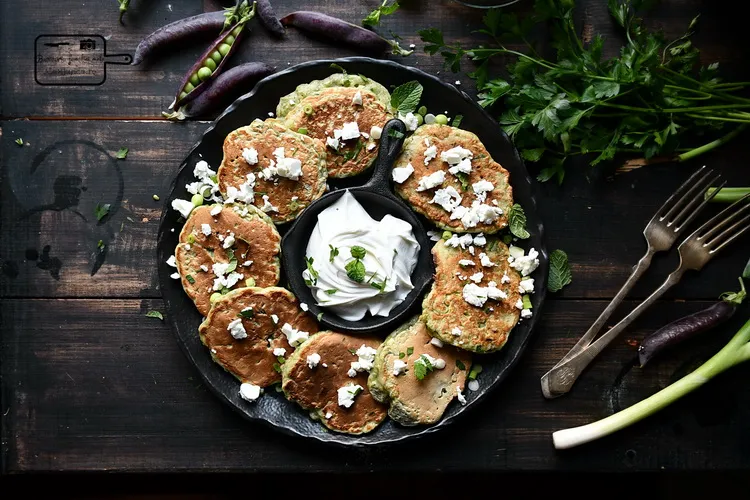 Pancake cu mazăre- Bucătăria familiei mele - www.alexjuncu.ro