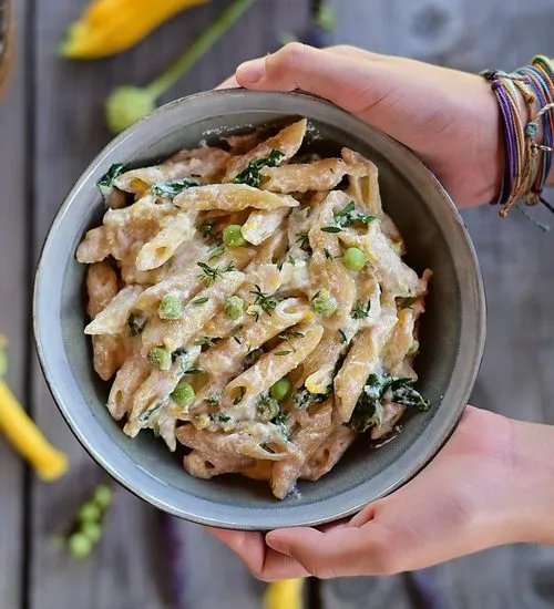 Paste într-o oală / one pot pasta – cu ricotta, dovlecel și lămâie