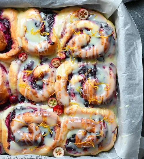 Melci cu merișoare / Cranberry rolls