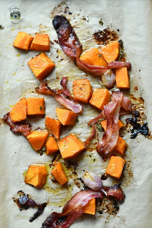 Crispy bacon cu dovleac copt - Bucătăria familiei mele - www.alexjuncu.ro 